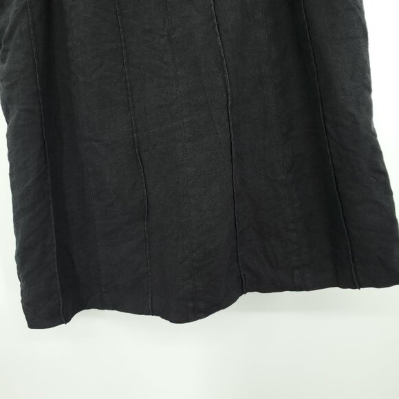 Talbots Irish Linen A-Line Mini Skirt 12 Black - Picture 11 of 13